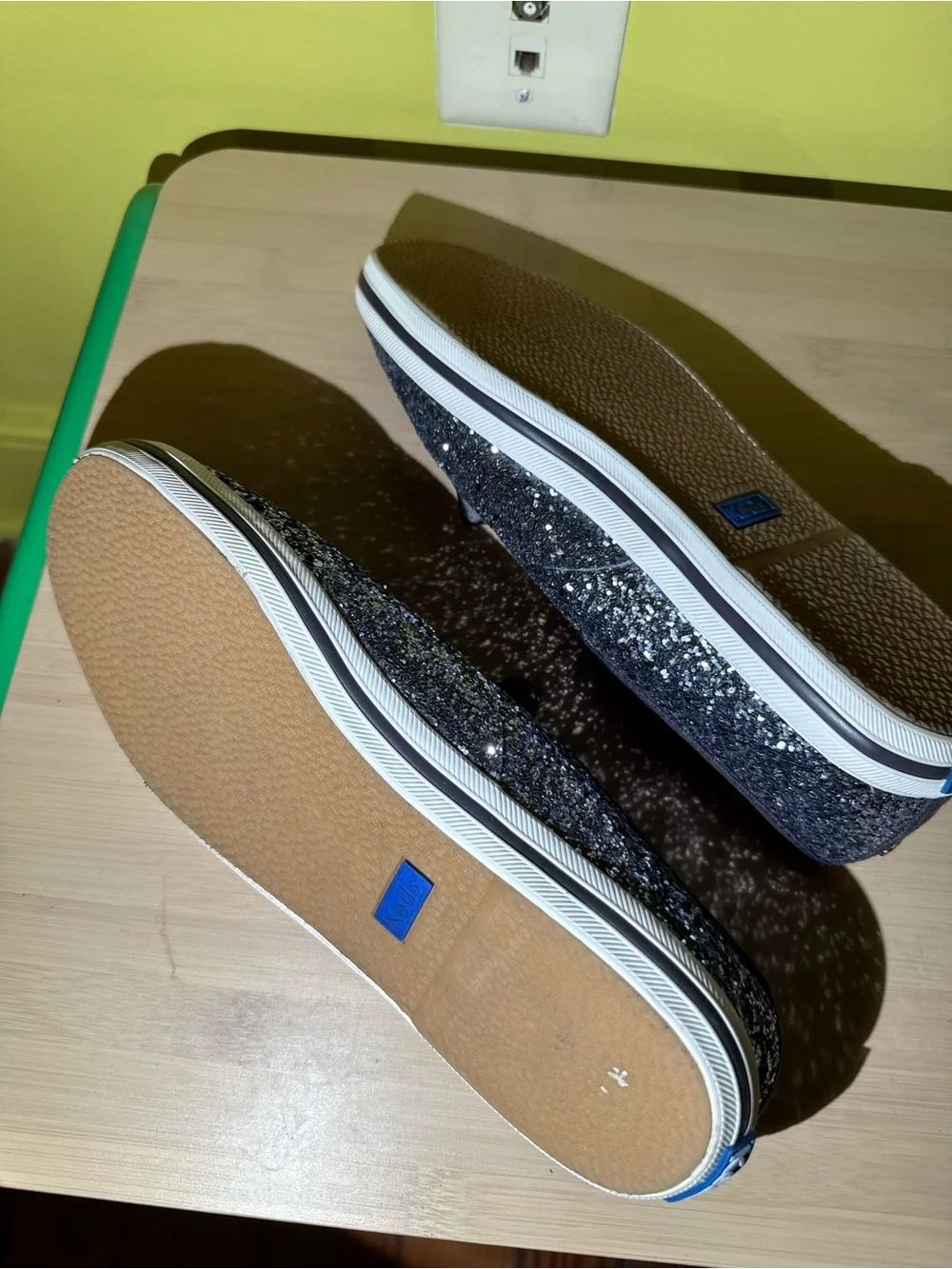 Kate Spade Glitter Keds Blue